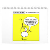 Calendrier Mural Puissance de fille de yoga "toute l'année " (Protection)