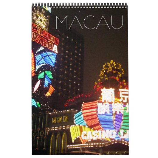 Calendrier Mural R.A.S. de Macao (Protection)
