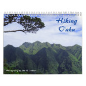 Calendrier Mural Randonnée Oahu (Protection)