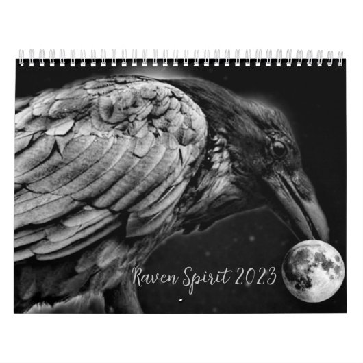Calendrier mural Raven Spirit 2023 (Protection)