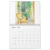 Calendrier Mural rayures (Feb 2027)