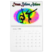 CALENDRIER MURAL RÉALISER VOS RÊVES DE GYMNASTIQUE (Jan 2026)