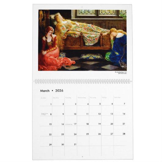 Calendrier Mural Redheads in Fine Art 2026 (Mar 2026)