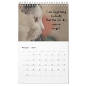 Calendrier Mural Réflexions sur les chats (Feb 2027)