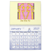 Calendrier Mural Reiki - guérison cosmique par Navin Joshi (Jan 2027)