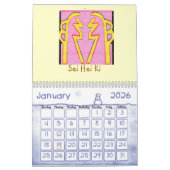 Calendrier Mural Reiki - guérison cosmique par Navin Joshi (Jan 2026)