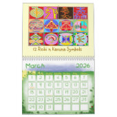 Calendrier Mural Reiki - guérison cosmique par Navin Joshi (Mar 2026)