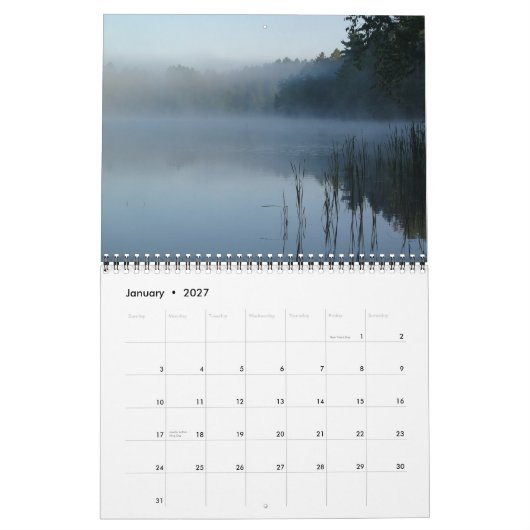 Calendrier Mural réserve forestière de nicolet (Jan 2027)