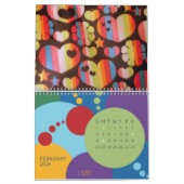 Calendrier Mural Rétro Conception-Calendrier (Feb 2026)