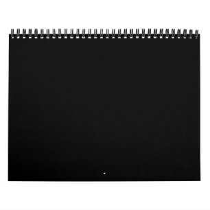 Calendrier Mural Rien D'Autre Que La Couleur - Tout Noir - Seulemen