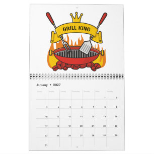 Calendrier Mural Roi du Grill
