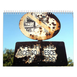 Calendrier Mural Rouille et rouillé