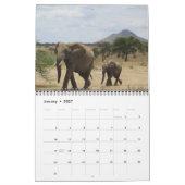 Calendrier Mural safari 2015 (Jan 2027)