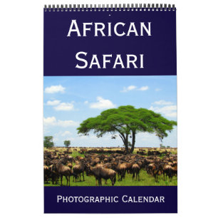 Calendrier Mural safari photographique africain 2025