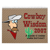 Calendrier Mural Sagesse de cowboy (Protection)
