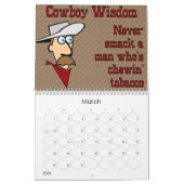Calendrier Mural Sagesse de cowboy (Mar 2026)