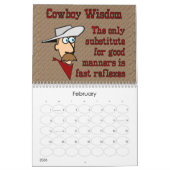 Calendrier Mural Sagesse de cowboy (Feb 2026)