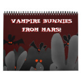 Calendrier Mural Saisons avec les lapins Vampire de Mars! (Protection)