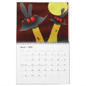 Calendrier Mural Saisons avec les lapins Vampire de Mars! (Mar 2027)