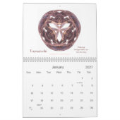 Calendrier Mural Saisons de l'âme, mandalas de fractale (Jan 2027)