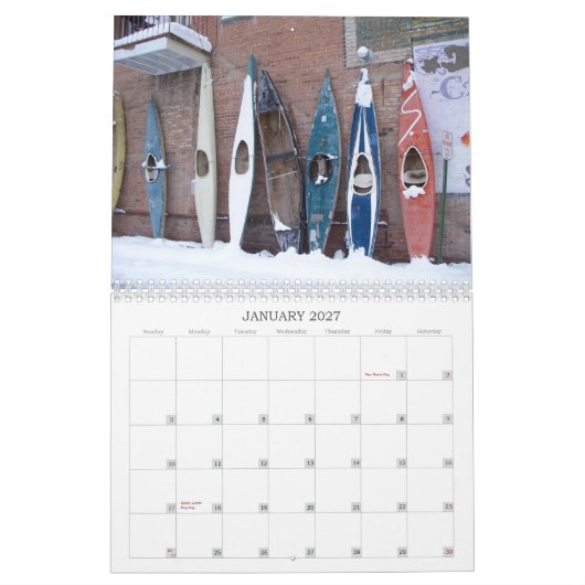 Calendrier Mural Salida, le Colorado (Jan 2027)