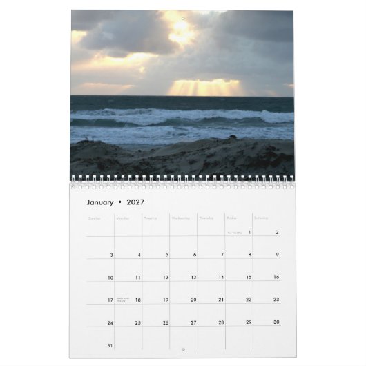 Calendrier Mural San Diego (Jan 2027)