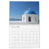 Calendrier Mural Santorin (Jan 2027)