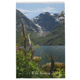 Calendrier mural sauvage de nature