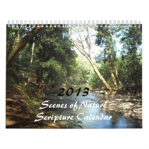 Calendrier Mural Scènes de la nature Écritures pour 2013