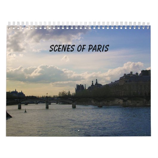 Calendrier Mural Scènes de Paris (Protection)