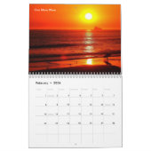 Calendrier Mural Scènes de plage de joint (Feb 2026)