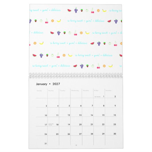 Calendrier Mural Scènes d'été (Jan 2027)