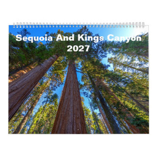 Calendrier mural Sequoia et Kings Canyon 2027