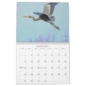 Calendrier Mural Série bleue de héron (Mar 2027)