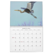 Calendrier Mural Série bleue de héron (Mar 2026)