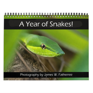 Calendrier mural Serpents par J. Fatherree