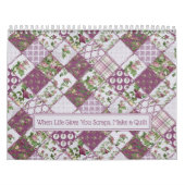 Calendrier mural Shabby Chic Patchwork (Protection)