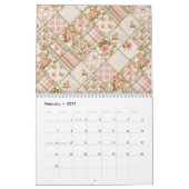 Calendrier mural Shabby Chic Patchwork (Feb 2027)