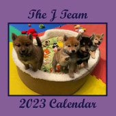 Calendrier mural Shiba PuppyCam 2023