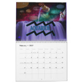 Calendrier Mural Signes de zodiaque (Feb 2027)