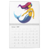 Calendrier Mural Sirène - Emoji (Jan 2027)
