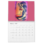 Calendrier Mural Sirènes toute l'année (Feb 2027)