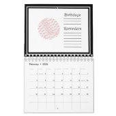 Calendrier Mural Slam Dunk Basketball (Feb 2026)