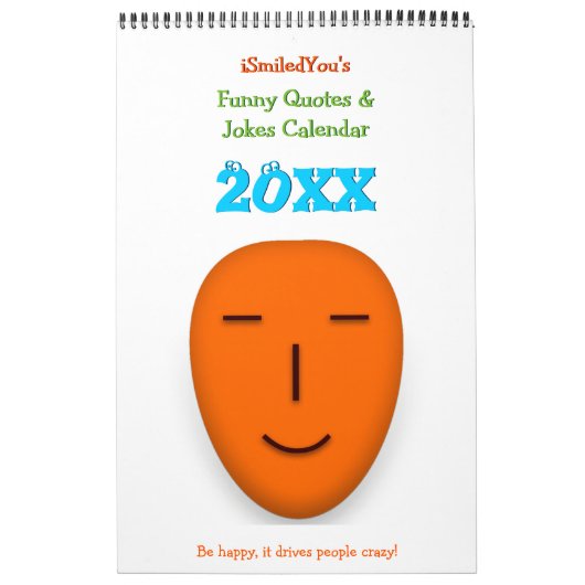 Calendrier Mural SouriezVous Citations et blagues amusantes 2025 Mu (Protection)