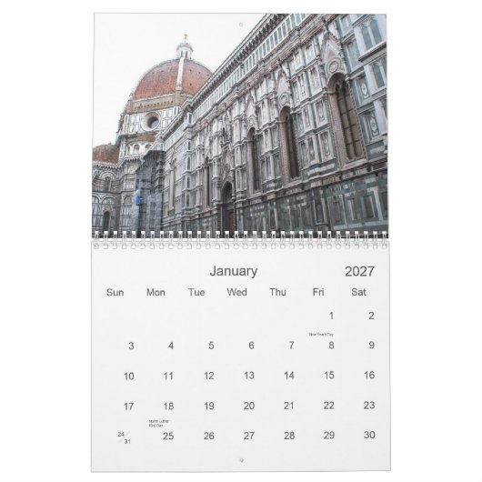 Calendrier Mural Splendeur de l'Italie (Jan 2027)
