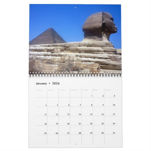 Calendrier Mural statuesque 2026 (Jan 2026)