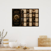Calendrier mural Steampunk 2027 Poster (Cuisine)