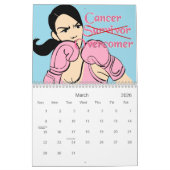 Calendrier Mural Survivant de Cancer (Mar 2026)