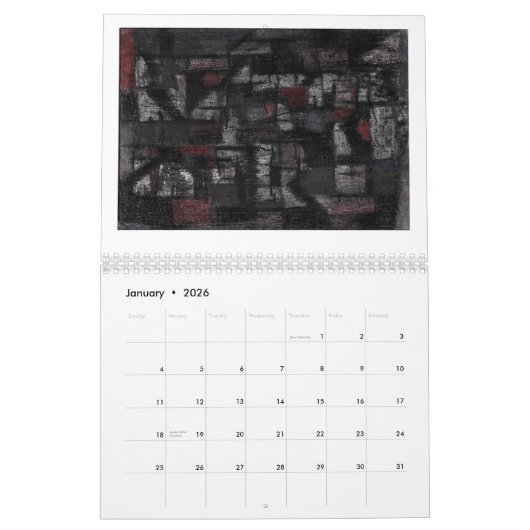 Calendrier Mural Tango sous la pluie (Jan 2026)