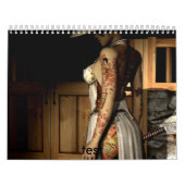 Calendrier Mural Tatouage asiatique, essai (Protection)
